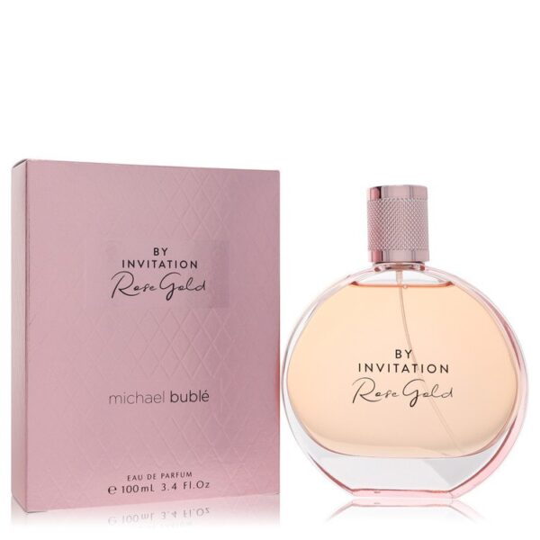 By Invitation Rose Gold by Michael Buble Eau De Parfum Spray (Unboxed) 3.4 oz for Women - Lamas Perfume